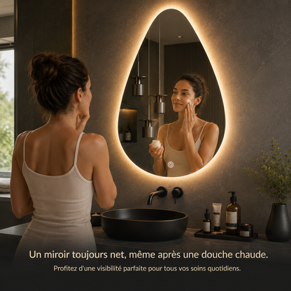 Miroir LED Salle de Bain Anti-Buée Grande Taille – Miroir Lumineux Mural Moderne Premium Épuré