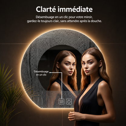 Miroir Mural LED Sur Mesure AntiBuée – Miroir Lumineux Salle de Bain Personnalisé Premium