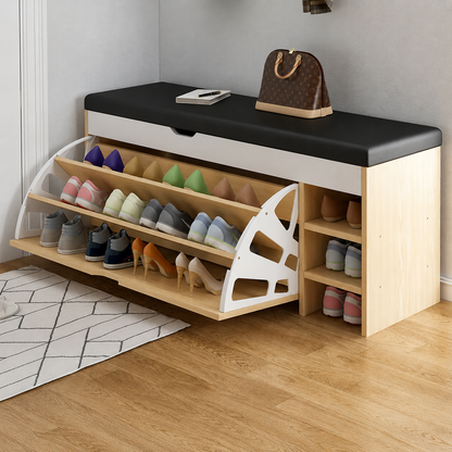 Armoire à Chaussures Fermée Entrée Grande Capacité – Meuble Chaussures Design Contemporain Hôtel