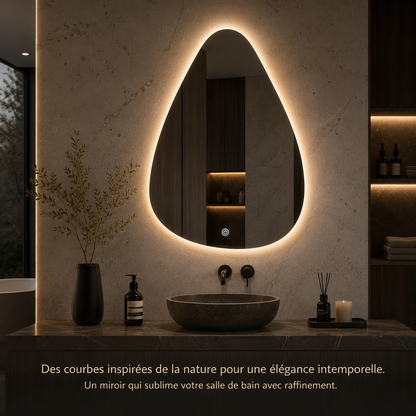 Miroir LED Salle de Bain Anti-Buée Grande Taille – Miroir Lumineux Mural Moderne Premium Épuré