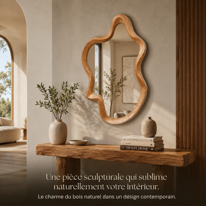 Miroir Salle de Bain Vanité Nordic Suspendu Sur Mesure – Miroir Lumineux Personnalisé Mural Luxe