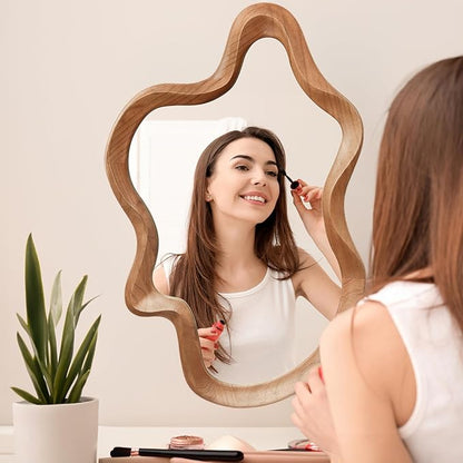 Miroir Salle de Bain Vanité Nordic Suspendu Sur Mesure – Miroir Lumineux Personnalisé Mural Luxe