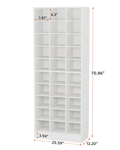 Organiseur à Chaussures Vertical Freestanding Tribesigns – Meuble Rangement Entrée Grande Hauteur