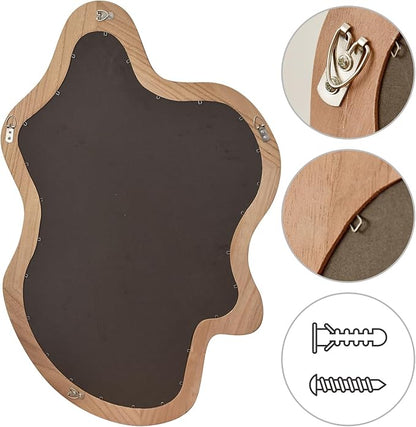 Miroir Salle de Bain Vanité Nordic Suspendu Sur Mesure – Miroir Lumineux Personnalisé Mural Luxe