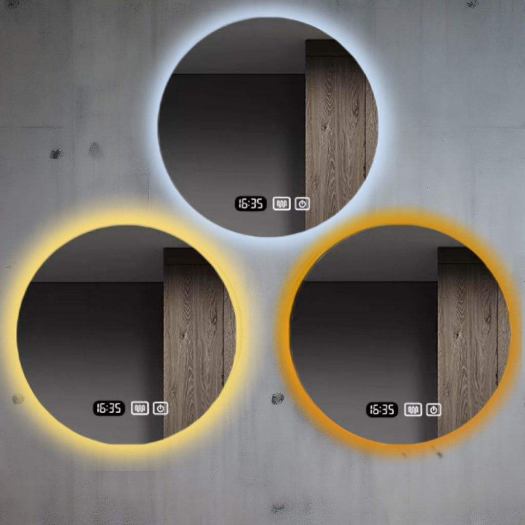 Miroir Lumineux LED Vanité Salle de Bain – Miroir Coiffeuse Éclairage Intégré Luminosité Réglable