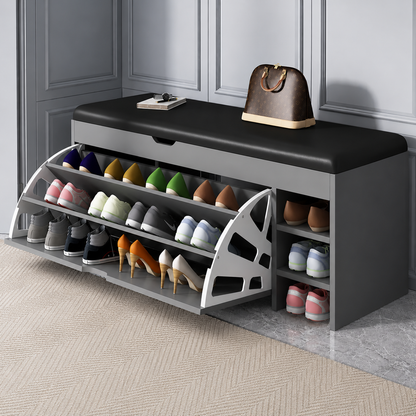 Armoire à Chaussures Fermée Entrée Grande Capacité – Meuble Chaussures Design Contemporain Hôtel