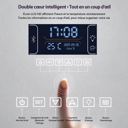 Miroir Mural LED Sur Mesure AntiBuée – Miroir Lumineux Salle de Bain Personnalisé Premium