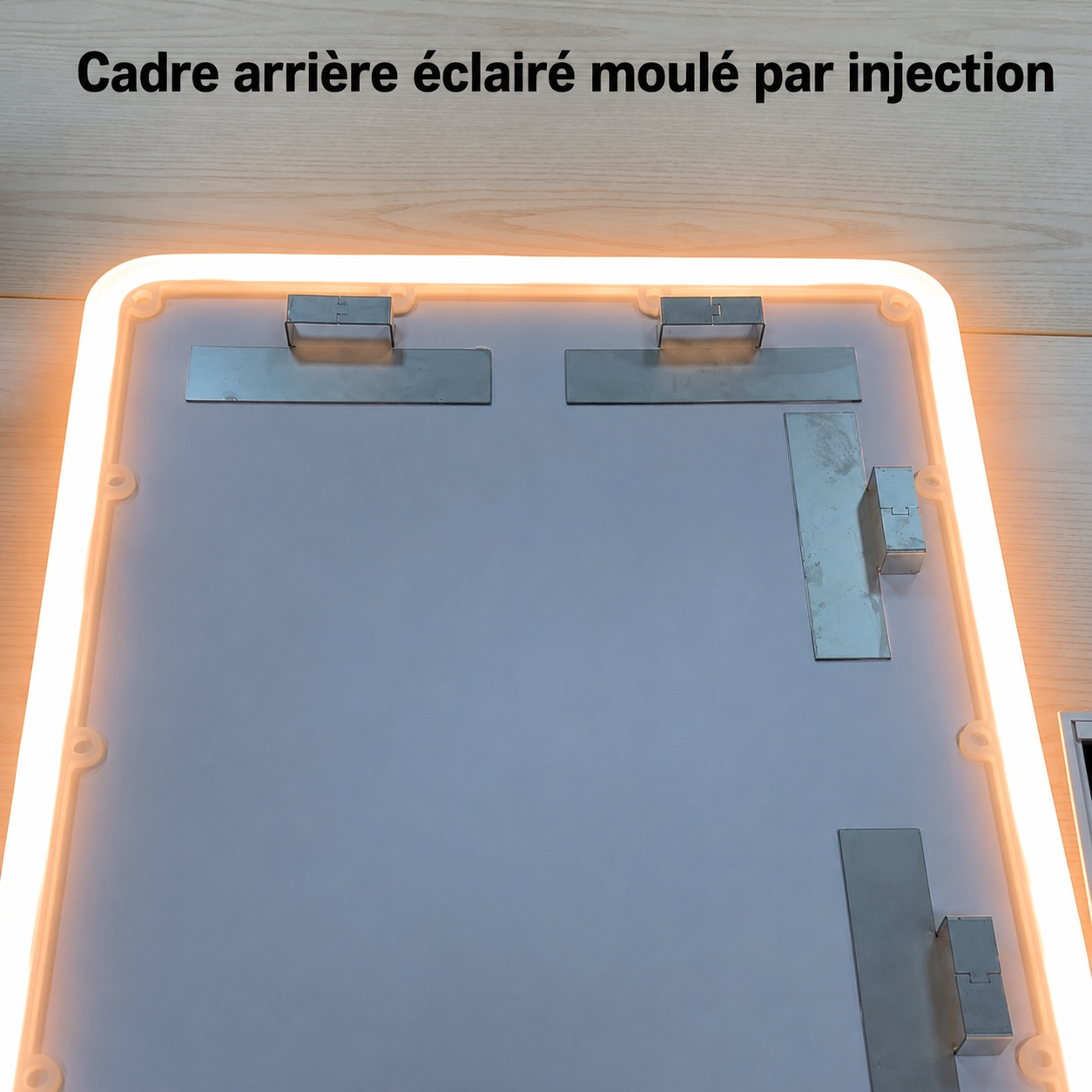 Miroir LED Rectangulaire Salle de Bain 50x30cm Siena – Miroir Lumineux Moderne Mural Épuré