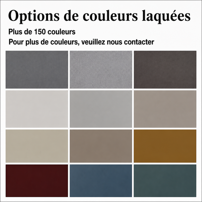 Meuble d'évier flottant mural à panneau cannelé en Offre Spéciale Meuble de salle de bain moderne avec miroir