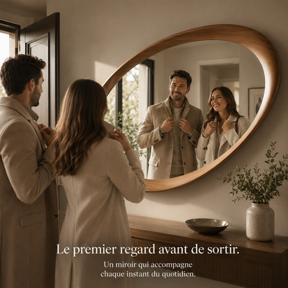Miroir Couloir Appartement Hôtel Forme Irrégulière – Miroir Mural Asymétrique Décoration Moderne